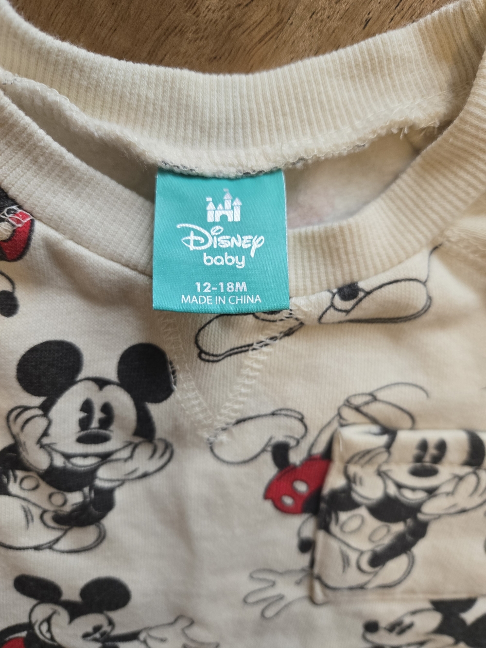 Disney Cream and Red Mickey Mouse Outfit Set - Picture 3 of 3